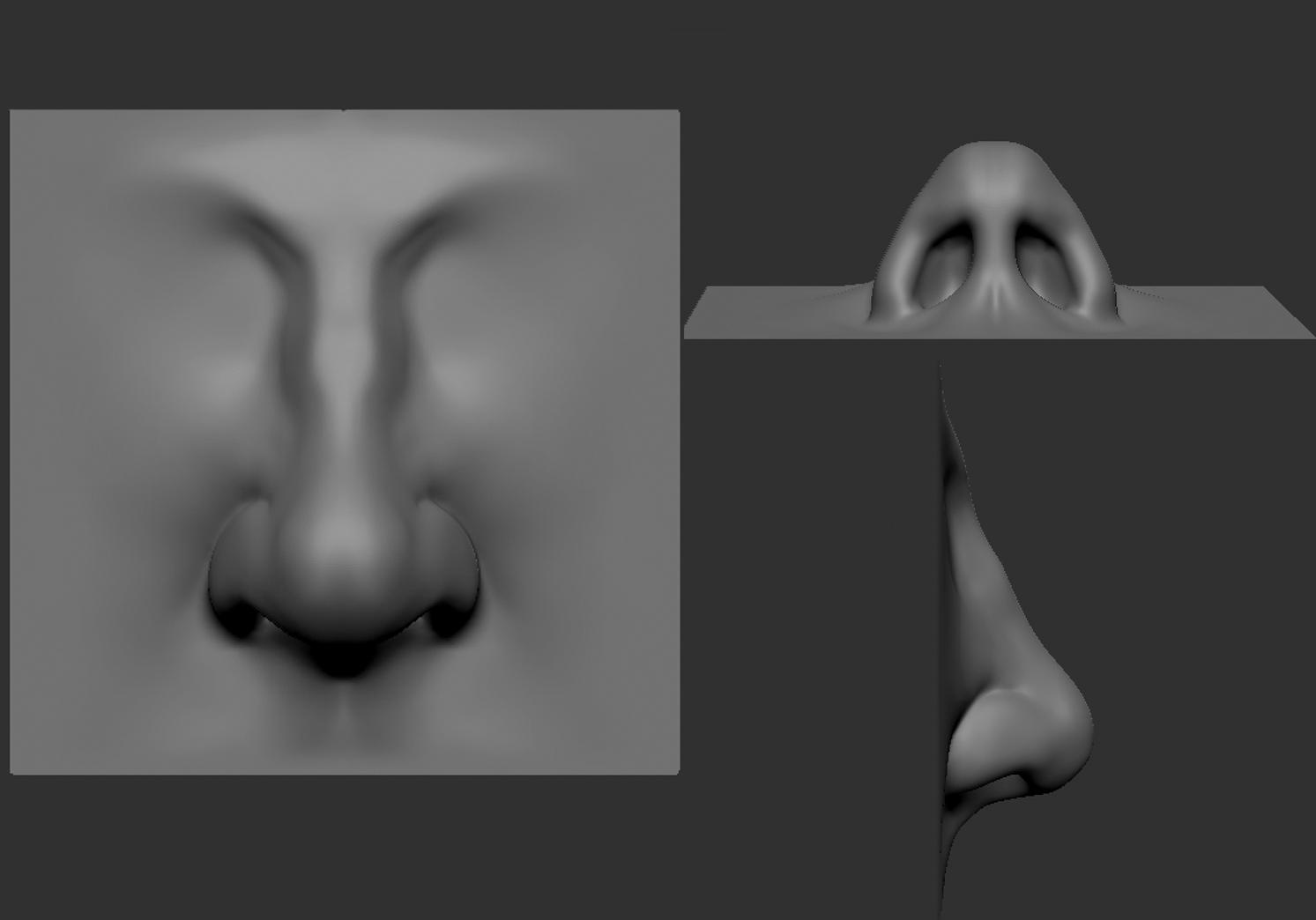 how to sculpt a nose in zbrush